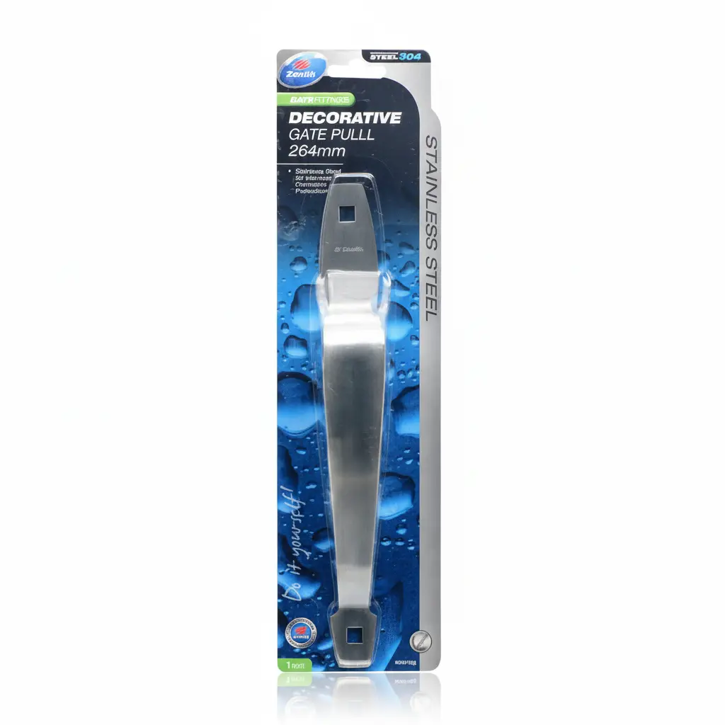 GATE PULL DECORATIVE S/S 264mm