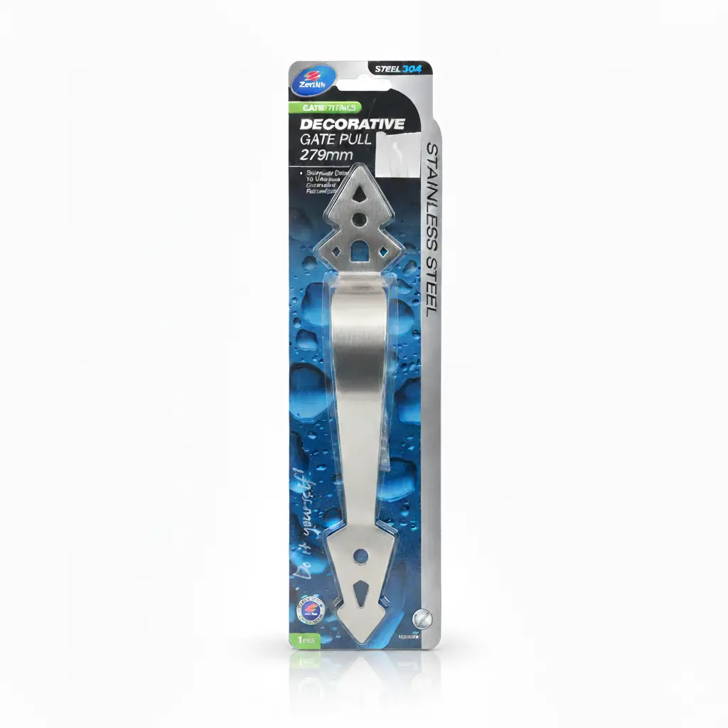 GATE PULL DECORATIVE S/S 279mm