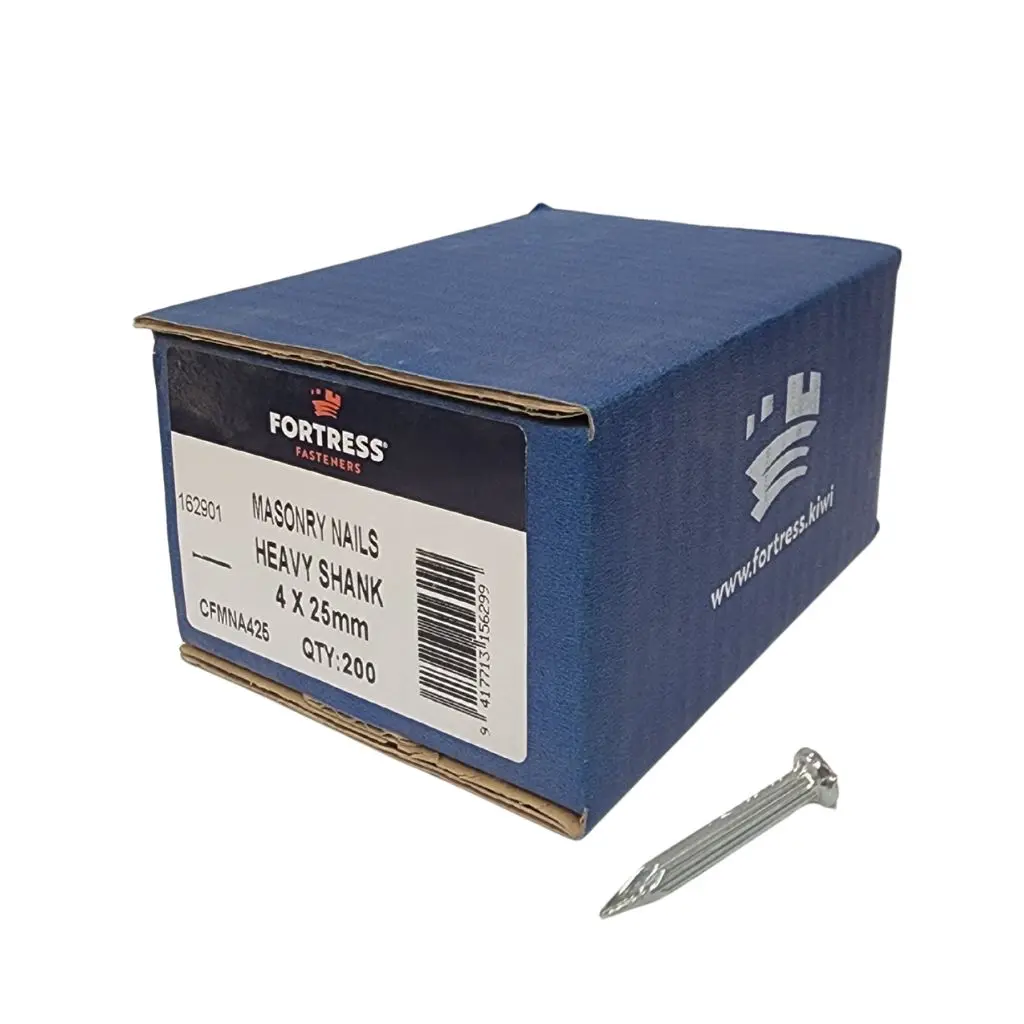 FORTRESS Masonry Heavy Shank 4 x 25mm (box of 200)