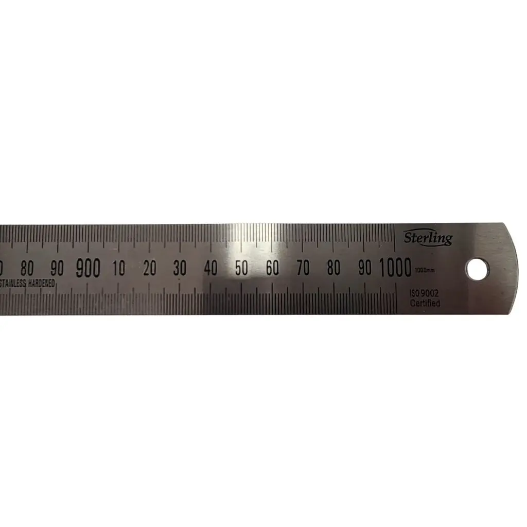 STERLING Stainless Steel Metric/Imperial Ruler 1000mm 40”