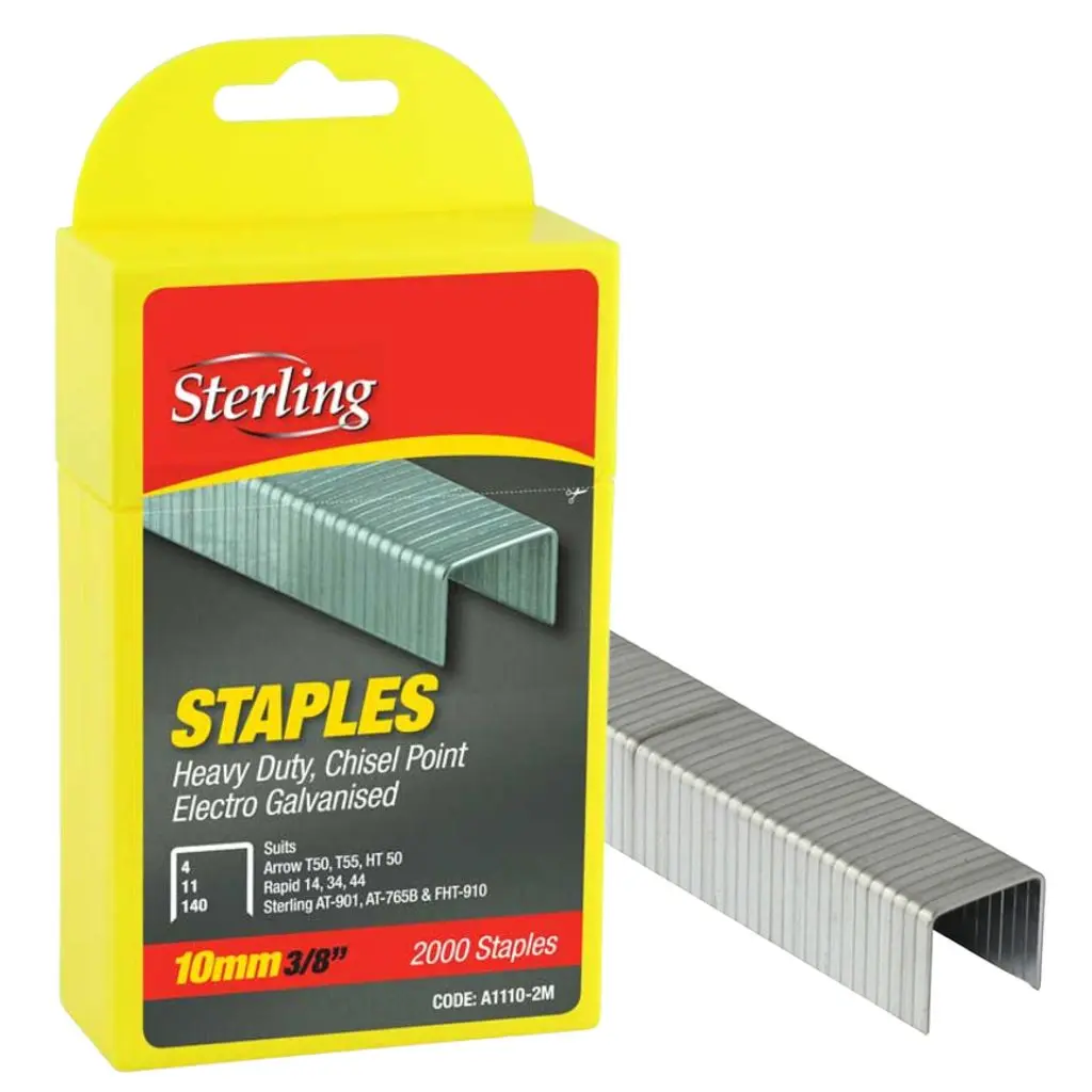 STERLING Staples 140 Series Plastic Box 10mm x 2000