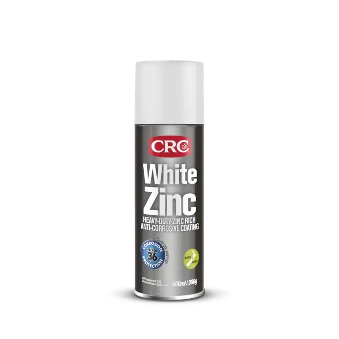 CRC White Zinc 400ml - Zinc Spray Paint