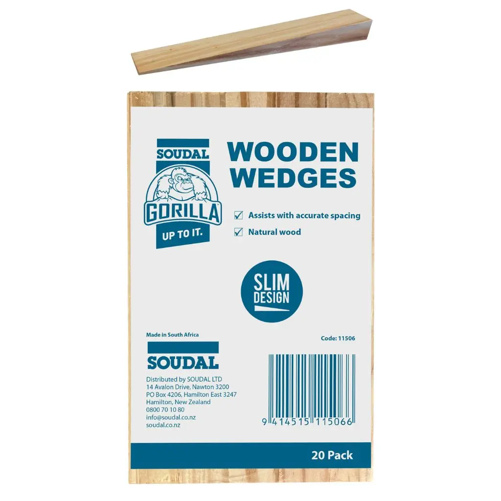 SOUDAL Gorilla Fox Wooden Wedges | 20 Pack