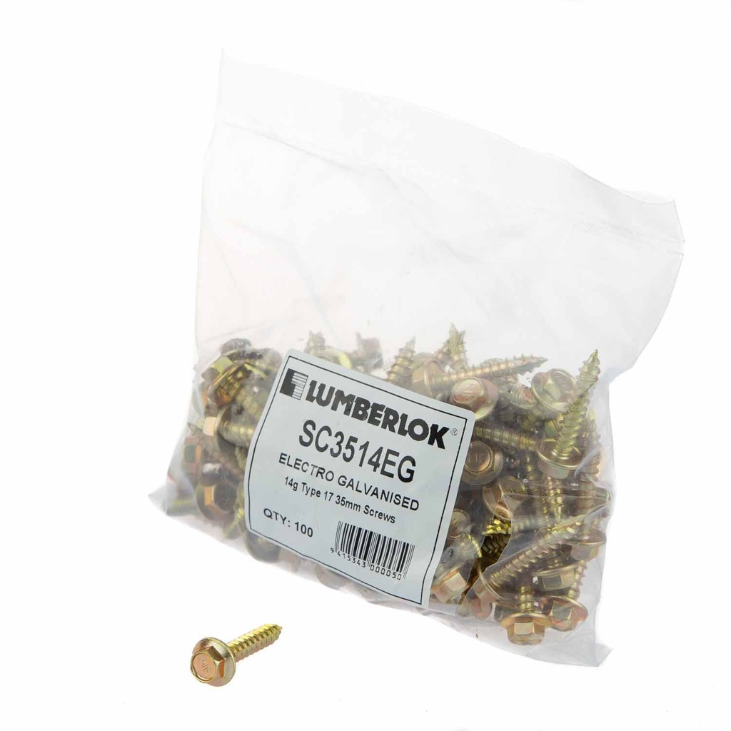 LUMBERLOCK Joist Hanger Screws Gold 14g 35mm Screws Gold (100 packet)