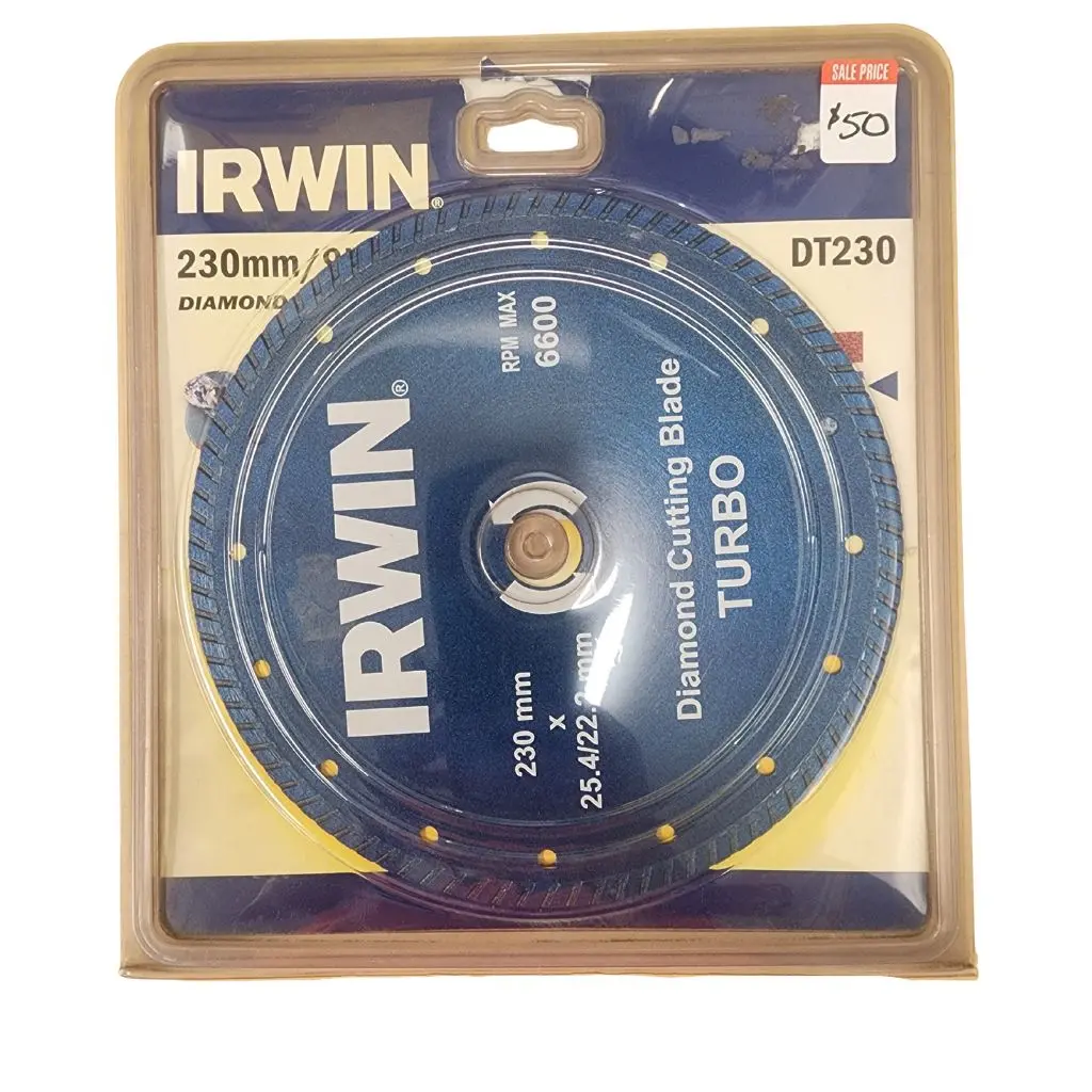 IRWIN SAW BLADE TURBO CONTINS 230mmx25.4/22.2