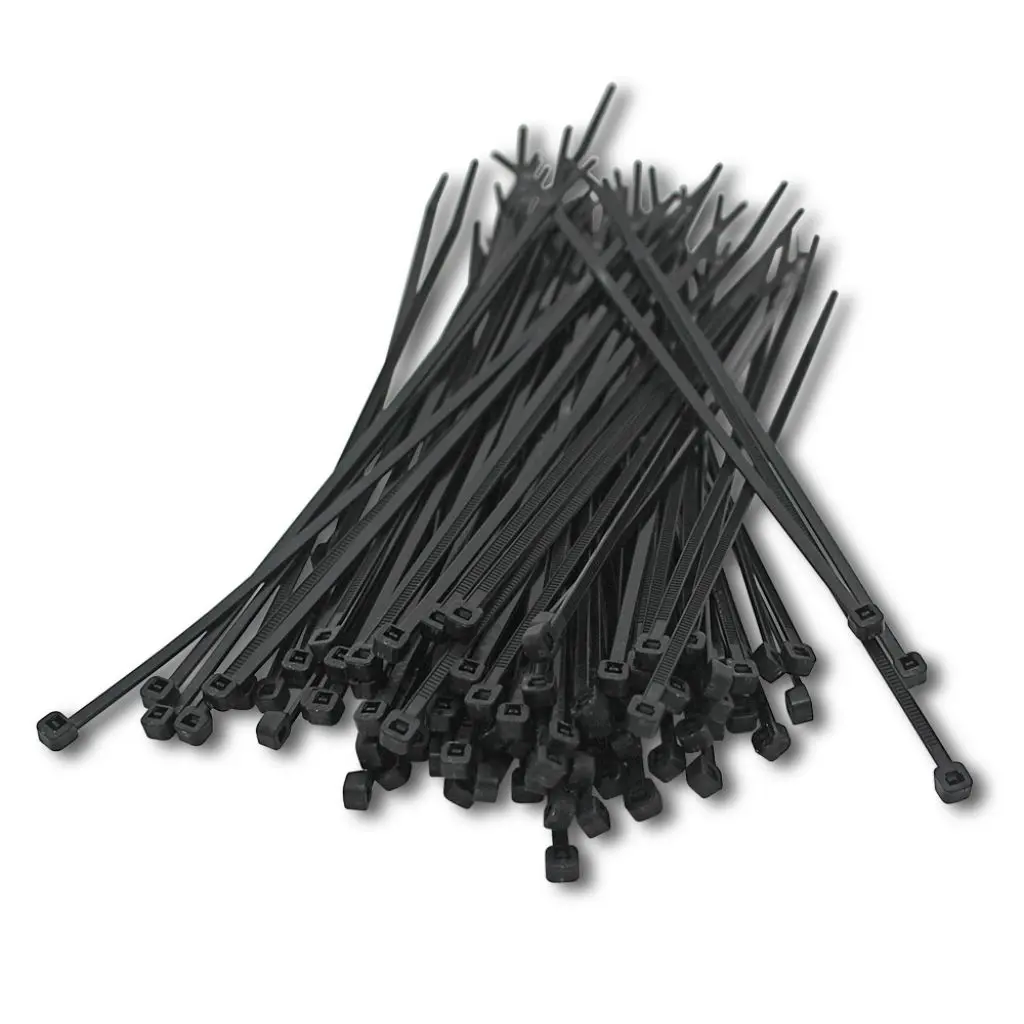 ESC Nylon Cable Ties 200 x 3.2mm Black 100 Pack