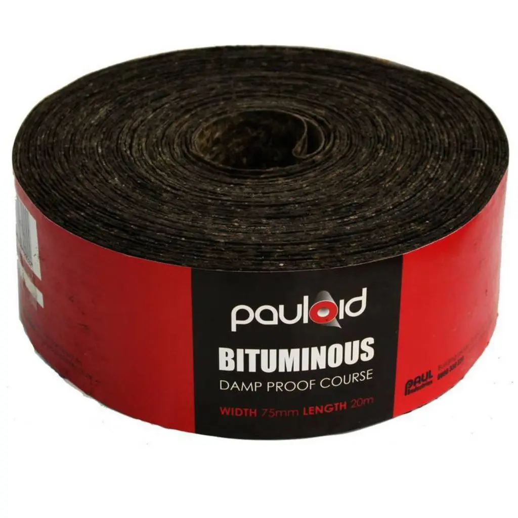 PAULOID DPC Bituminous Damp Proof Coarse Roll | 75mm x 20m