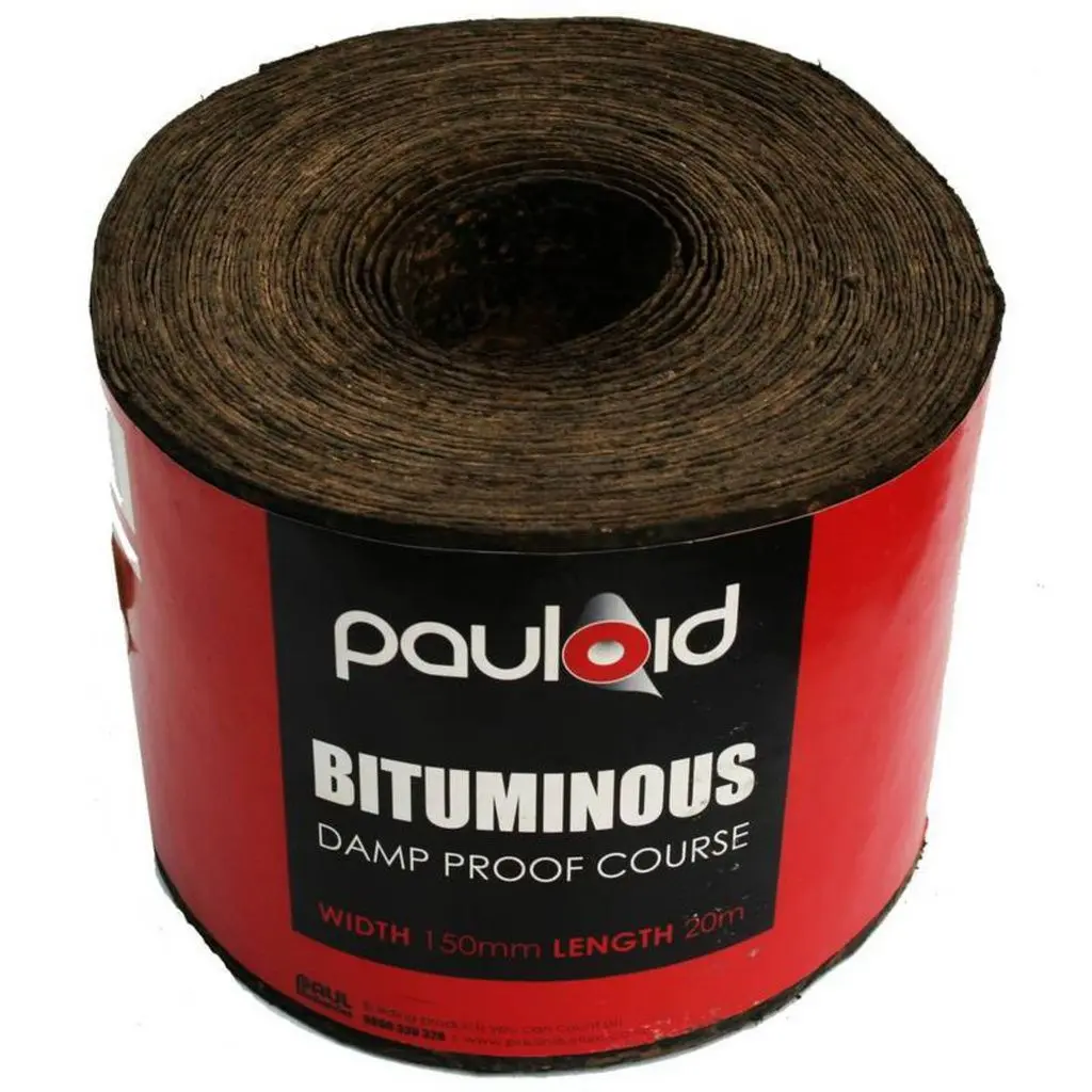 PAULOID DPC Bituminous Damp Proof Coarse Roll | 150mm x 20m