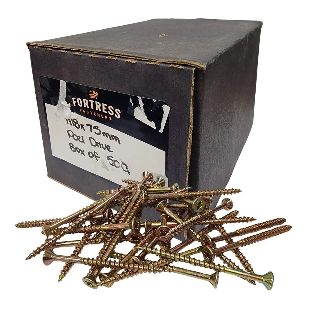 SCREW CSK/POZI Z/C  M8 X 75 (Box of 500)