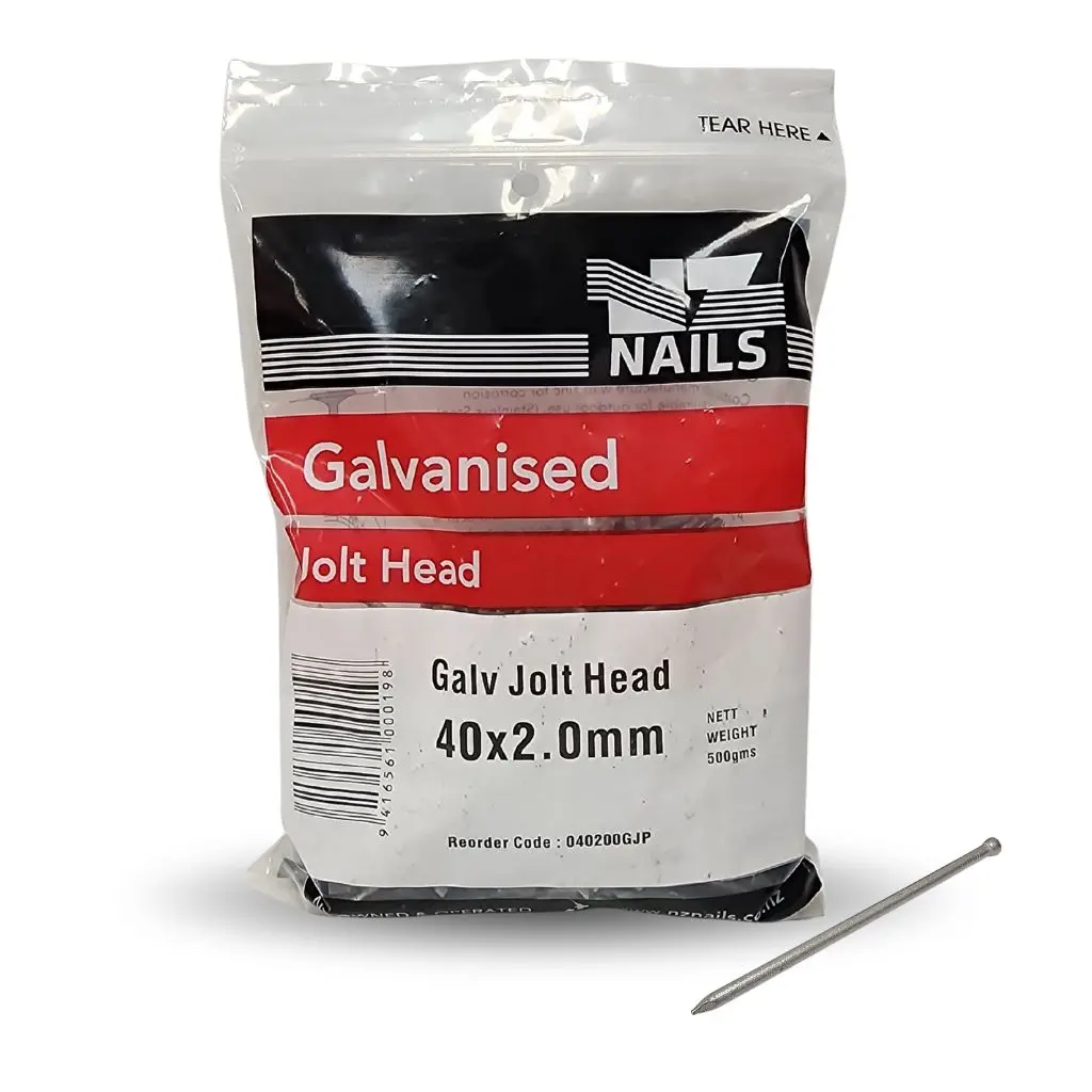 NZ NAILS Jolt Head Galvanised 40 x 2.00mm - 500g