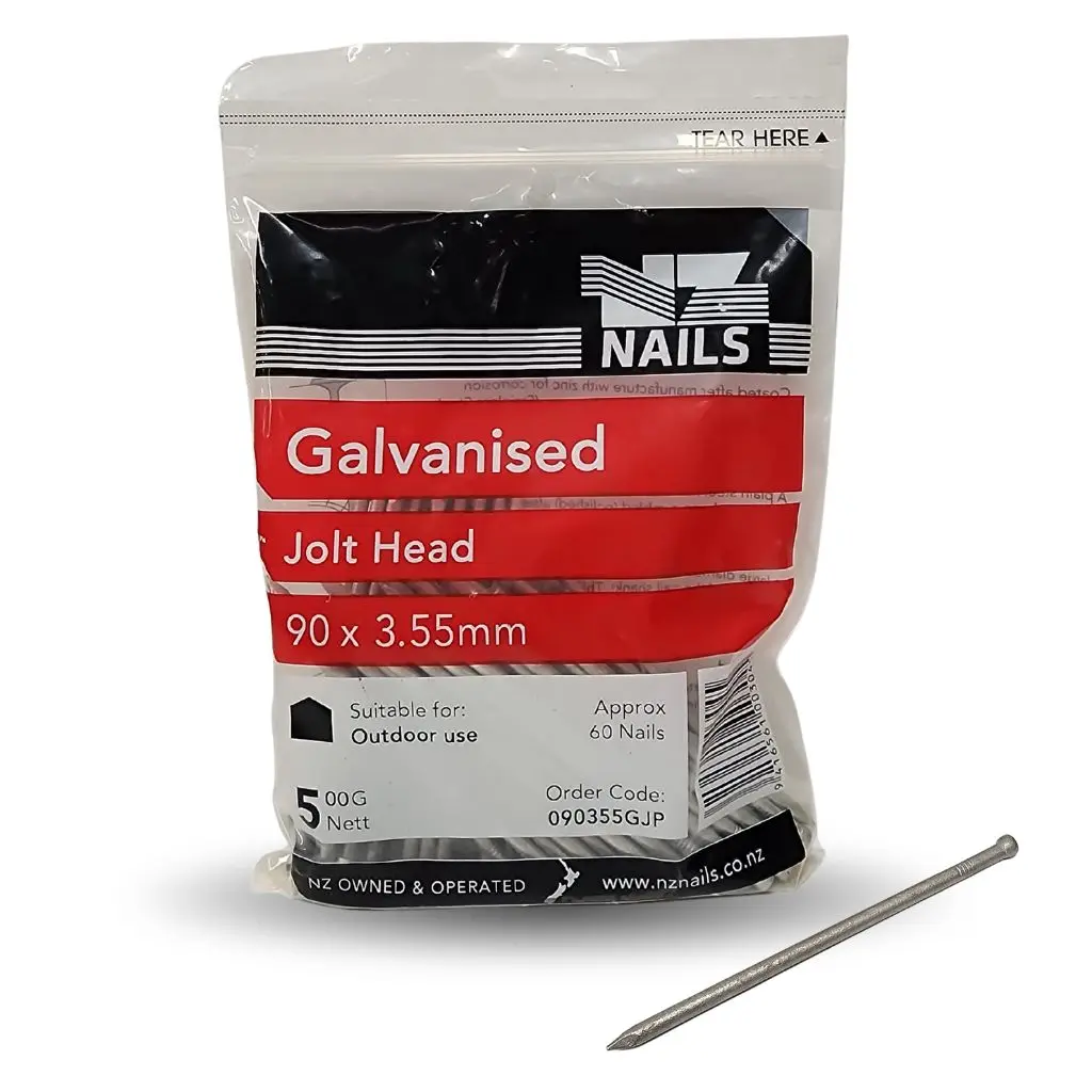 NZ NAILS Jolt Head Galvanised 90 x 3.55mm - 500g