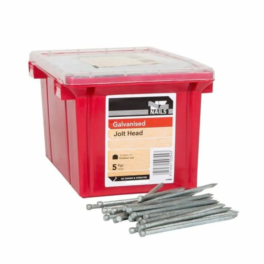 NZ NAILS Jolt Head Galvanised 100 x 4.00mm - 5kg
