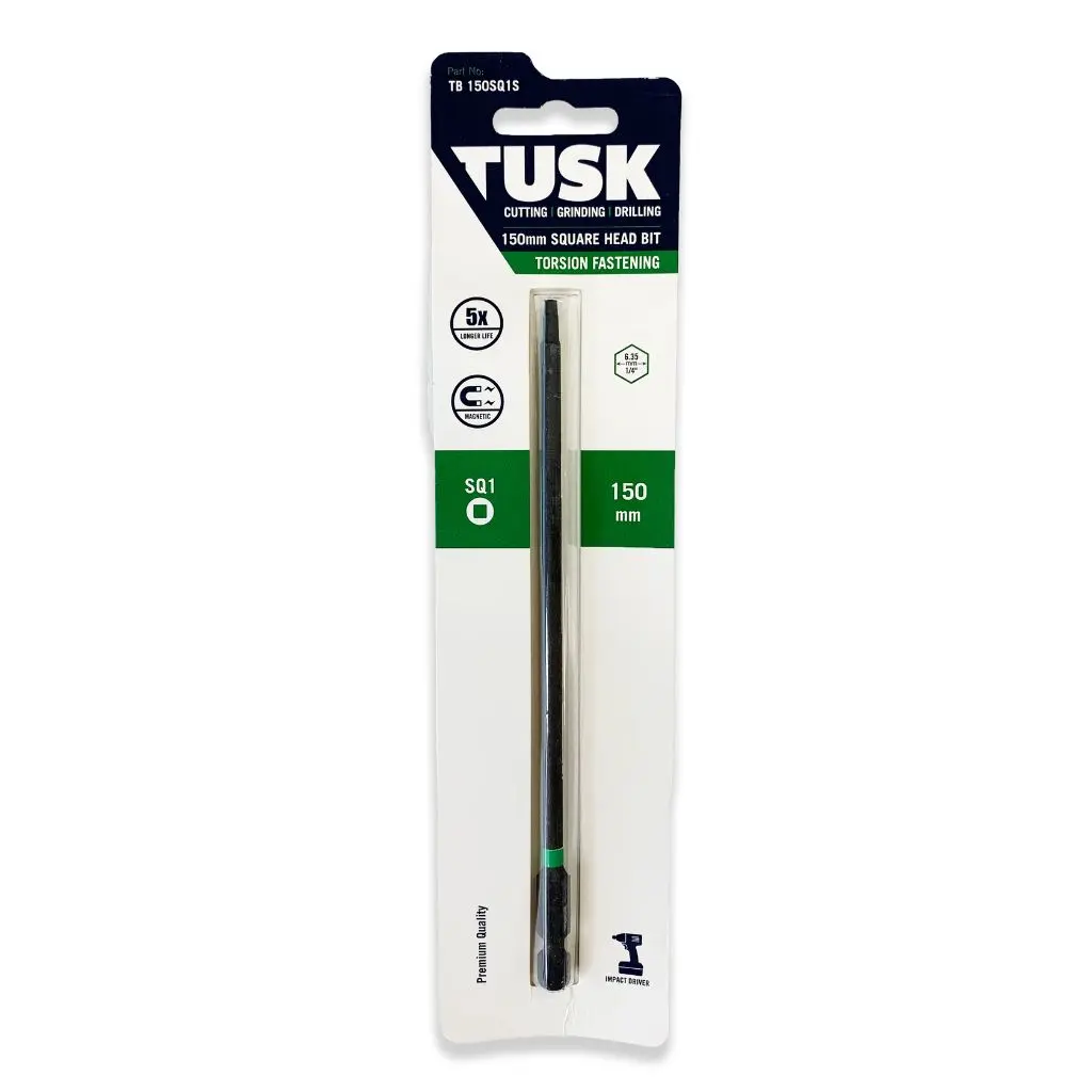 TUSK Torsion Bits Square Head 1 - 150mm