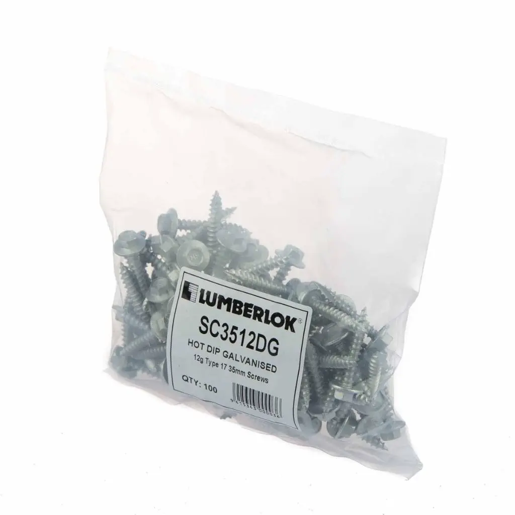 LUMBERLOCK Joist Hanger 12g Type 17 35mm Galvanised Screws (100 packet)