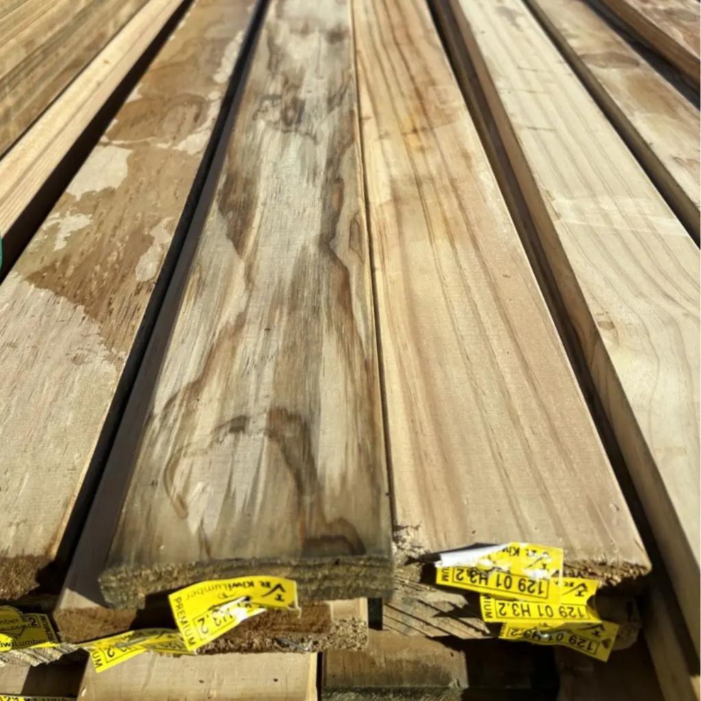 DECKING - Radiata Pine Premium Grade Smooth H3.2 Treated | 100 x 25 x Random Lengths (90x19)