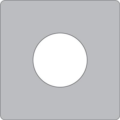 WASHER SQ M10 X 50 X 50 X 3mm GALV