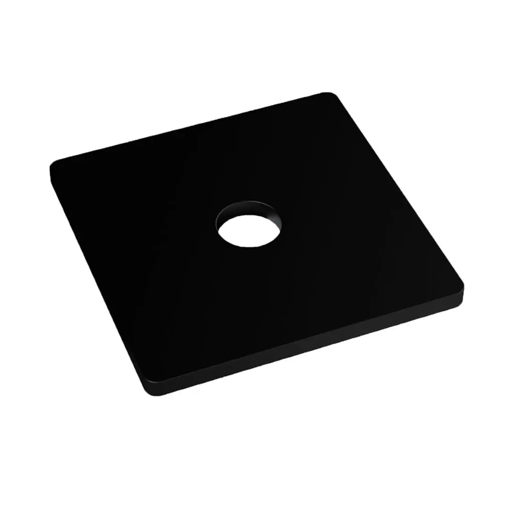 WASHER Square EPDM Black M16 x 50mm x 50mm x 3mm
