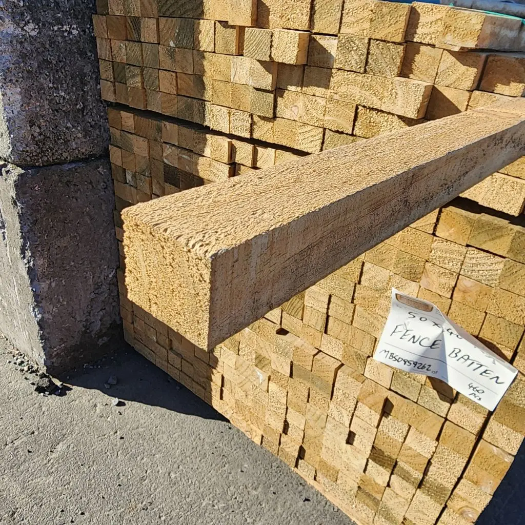 FENCE Batten - Radiata Pine Rough Sawn H3.2 Treated | 50 x 40 x 1140mm