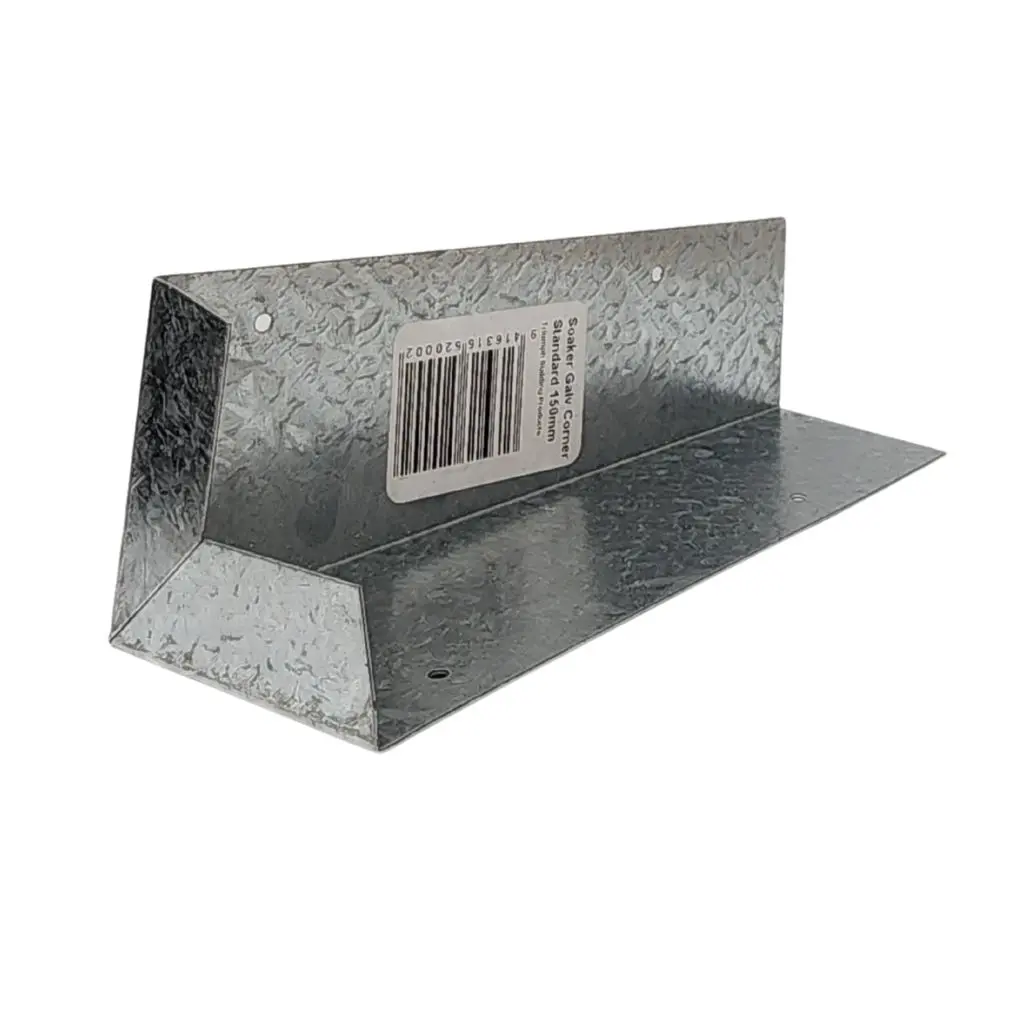 Triumph Galvanised Steel Corner Soaker 150mm