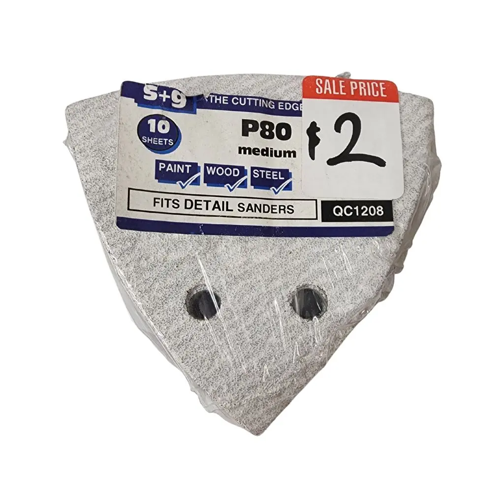 SANDING DETAIL SHEET 93 x 93 x  80G (10 sheets)