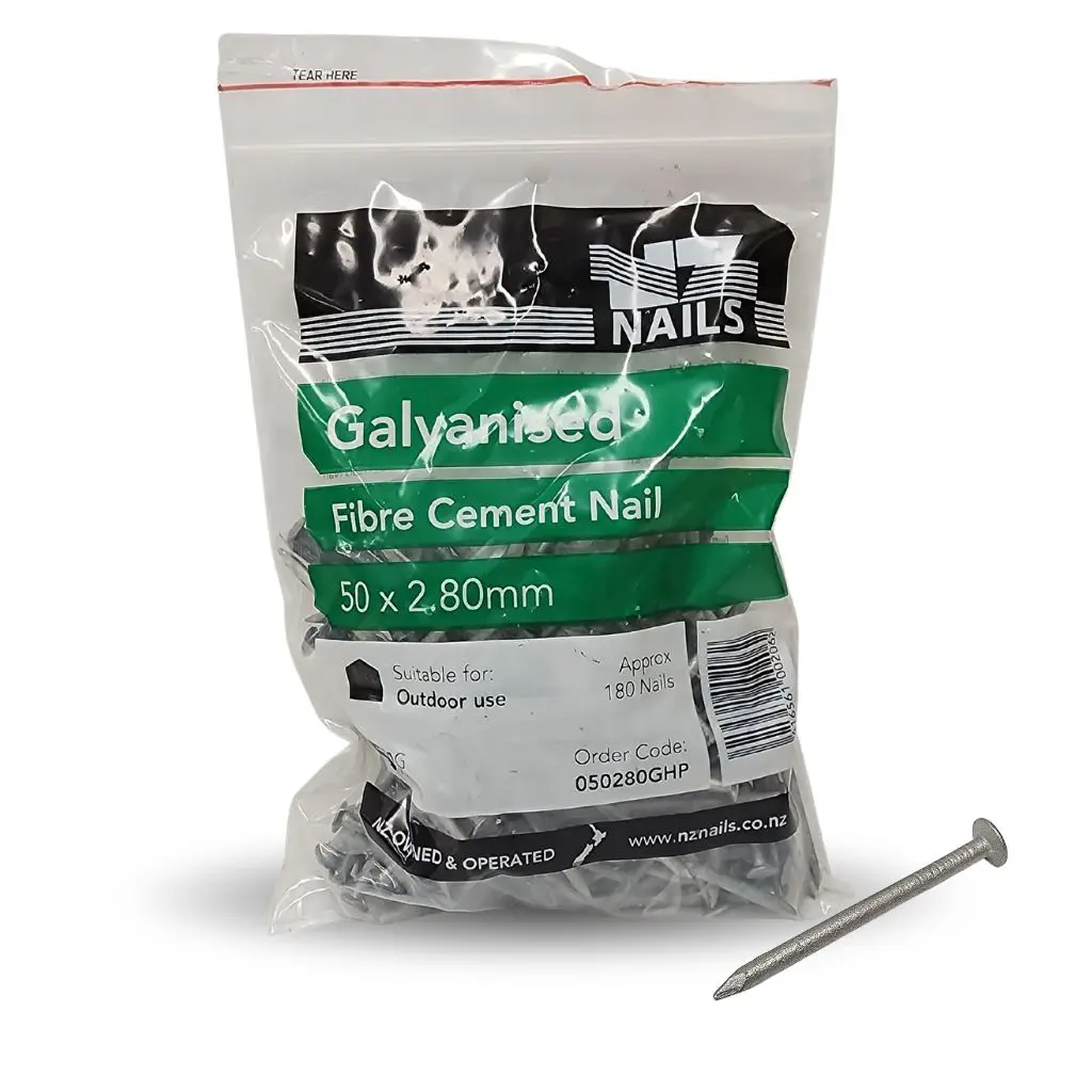 NZ NAILS Fibre Cement Galvanised 40 x 2.80mm - 500g
