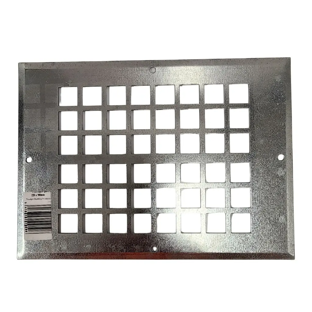 TRIUMPH Sub Floor Vent Square Hole Galvanised 228mm x 166mm