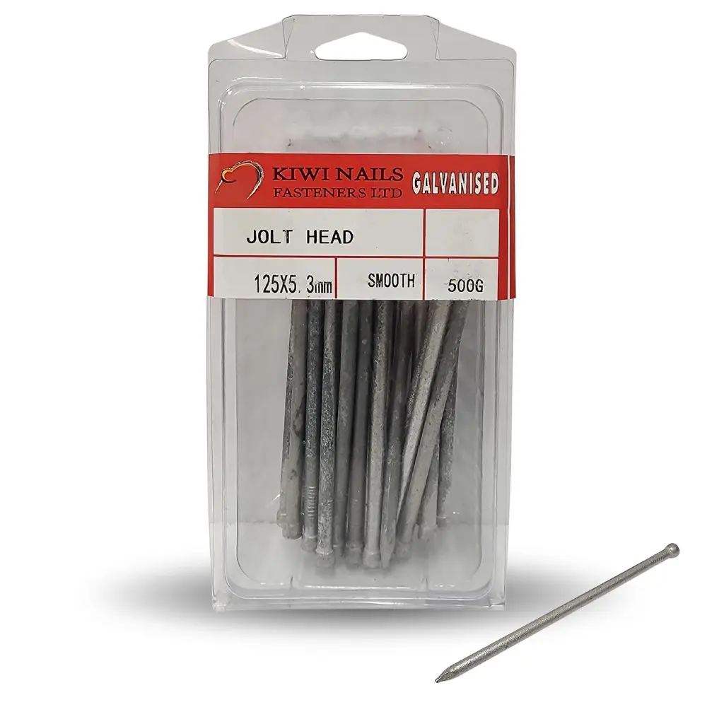 NZ NAILS Flat Head Galvanised 125 x 5.3mm - 500g NAIL