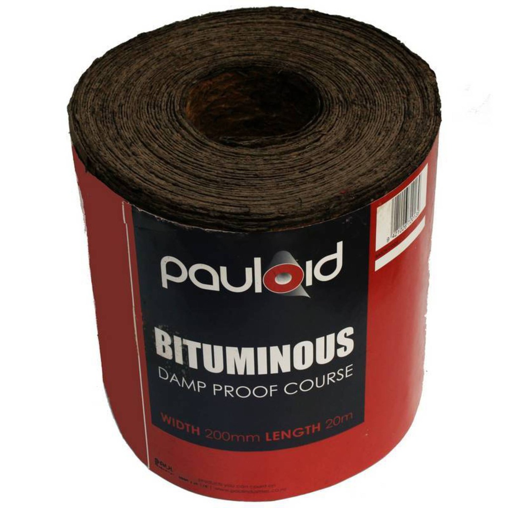 PAULOID DPC Bituminous Damp Proof Coarse Roll | 300mm X 20m