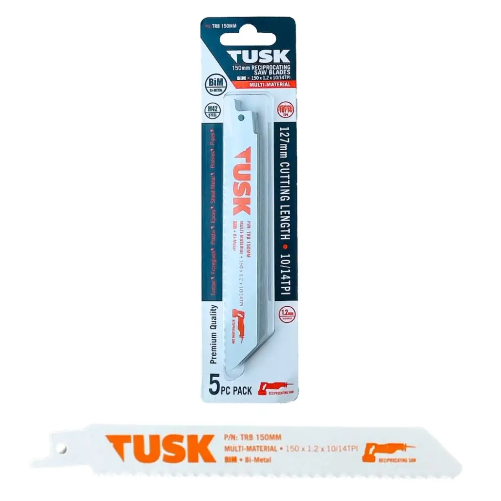 TUSK Bi-Metal Reciprocating Saw Blades for Multi Material 150mm - (5 piece pack)