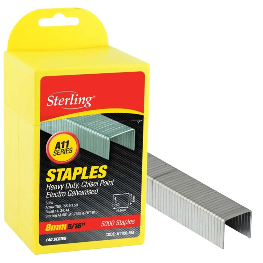 STERLING Staples 140 Series Plastic Box 8mm x 5000