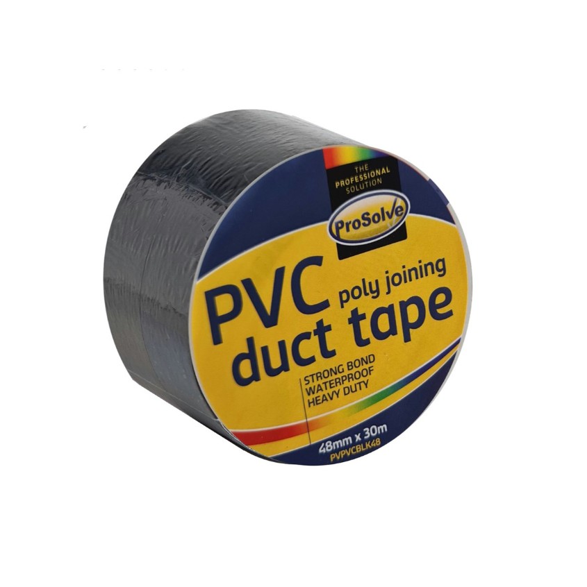 PROSOLVE PVC Duct Tape Black | 48mm x 30m