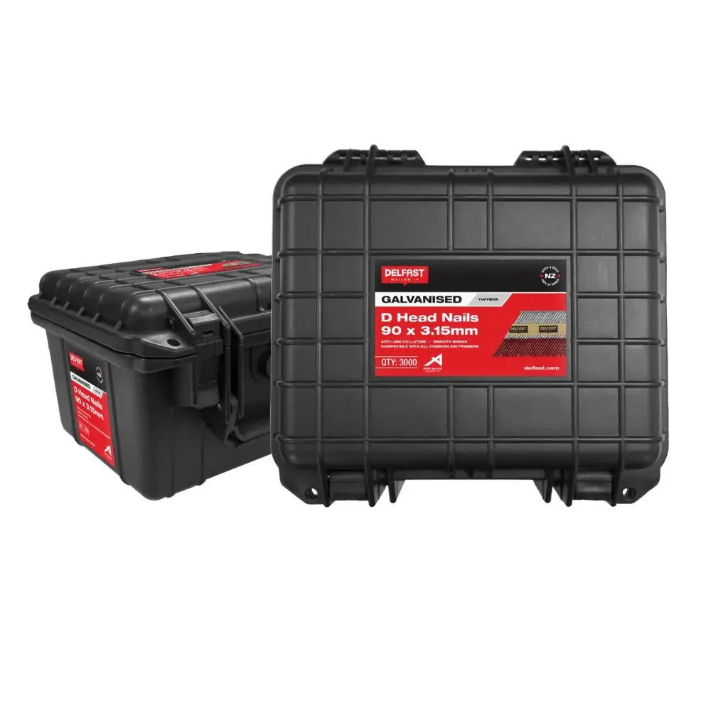 DELFAST Tuffbox + Galvanised D Head Nails 90 x 3.15mm (3000)