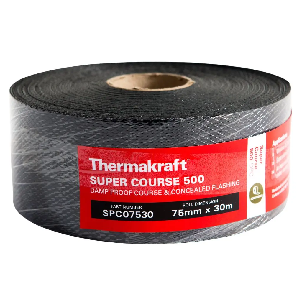 THERMAKRAFT Super Course Damp Proof Course (DPC) | 75mm x 30m
