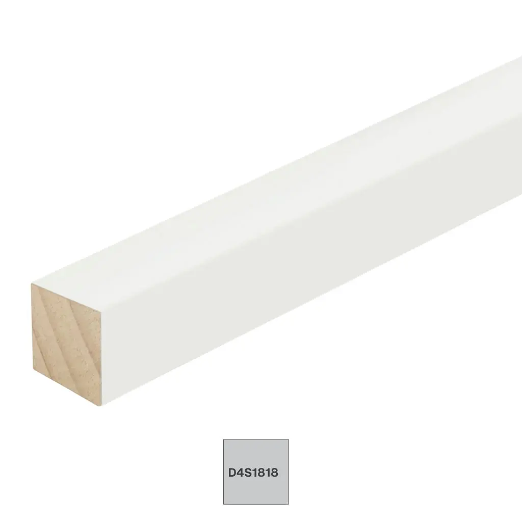 D4S Dressed Four Sides Gesso Finger Jointed | 18 x 18 x 5400mm