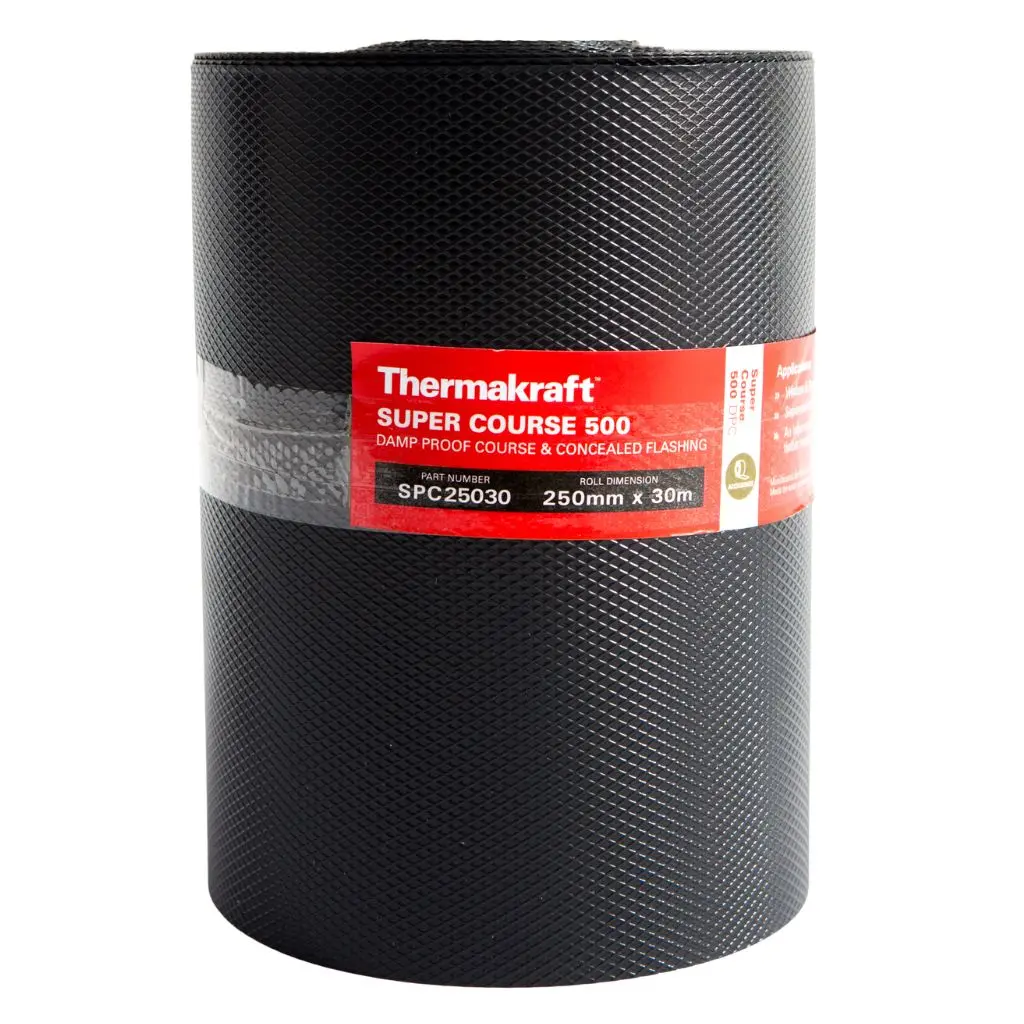 THERMAKRAFT Super Course Damp Proof Course (DPC) & Concealed Flashing | 250mm x 30m