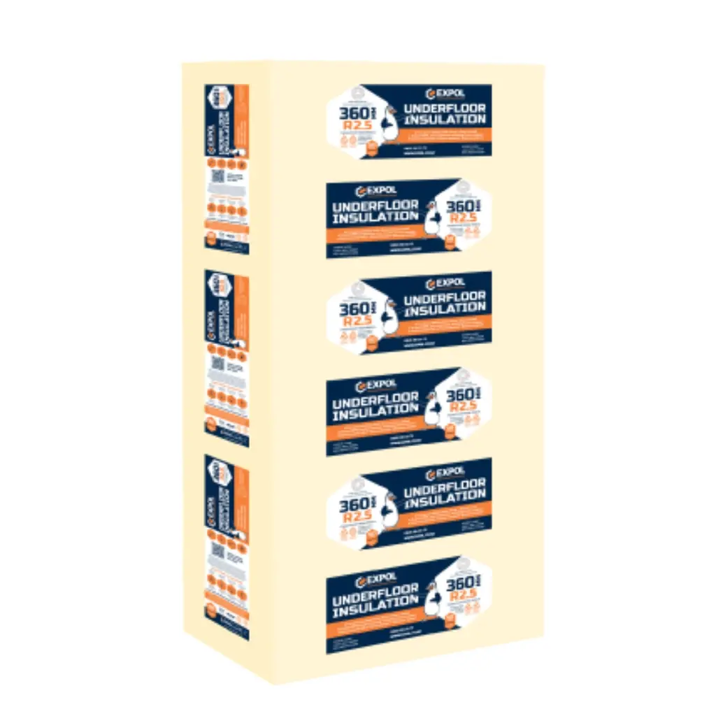 EXPOL R2.5 White Underfloor Insulation - 3.02m² | 1200 x 360 x 100mm (7 panels)