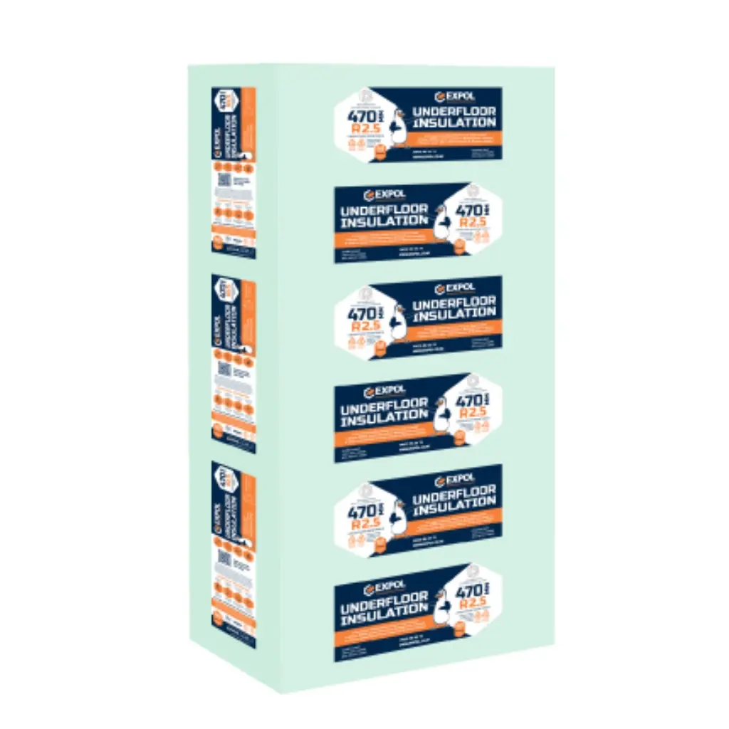 EXPOL R2.5 White Underfloor Insulation - 3.38m² | 1200 x 470 x 100mm (6 panels)