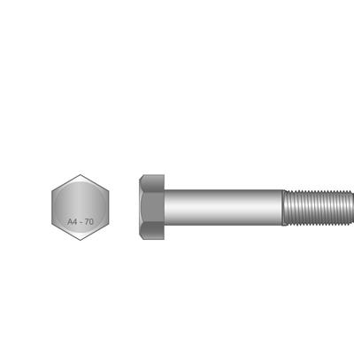 BOLT HEX M12 x 220mm STAINLESS