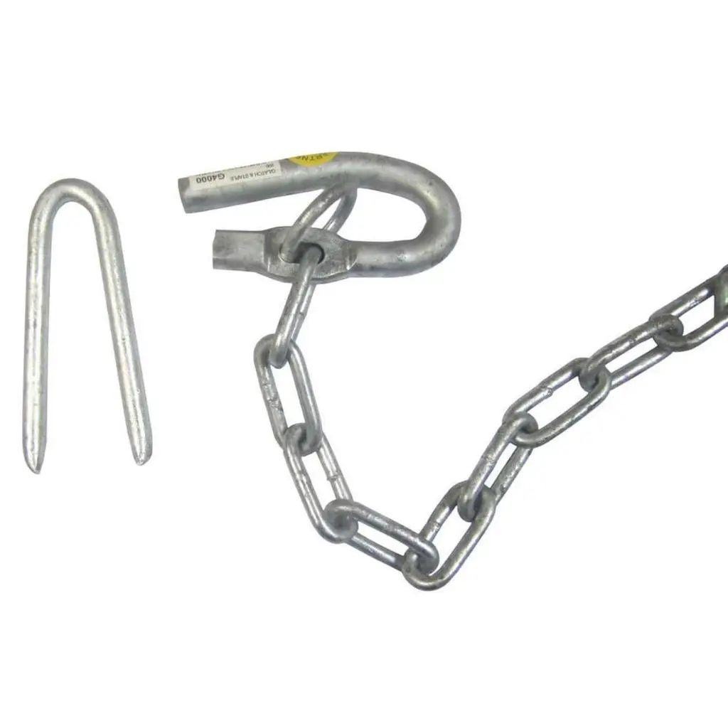 GARTNER Galvanised Gate Fastener Hook & Staple G4000 | 16mm x 300mm