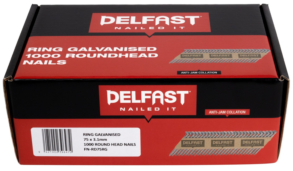 DELFAST RH R/SHANK 75 x 3.15mm GALV 1000