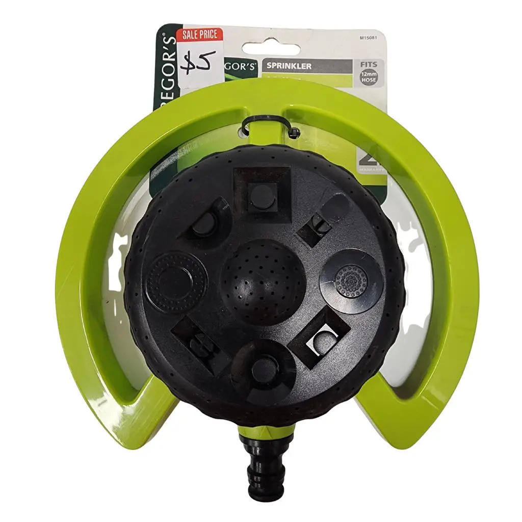 MCGREGORS 8 Pattern Turret Sprinker (fits 12mm hose)