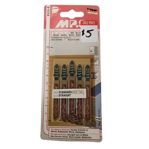 [79] JIGSAW BLADE 75mm MPS 21TPI 5 PACK (3111-5)