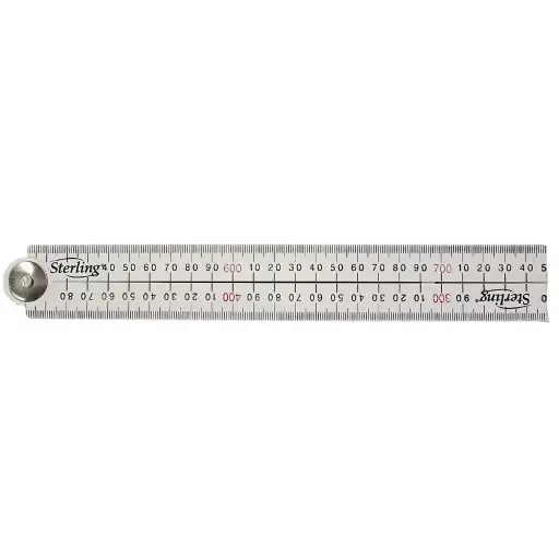 [FR1000] STERLING Folding Ruler – 1000mm Plastic