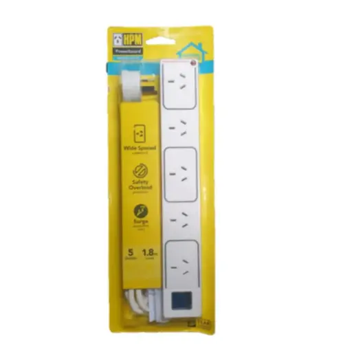 [HSN227] ELECTRICAL POWERBOARD 5WAY SURGE PROTECT