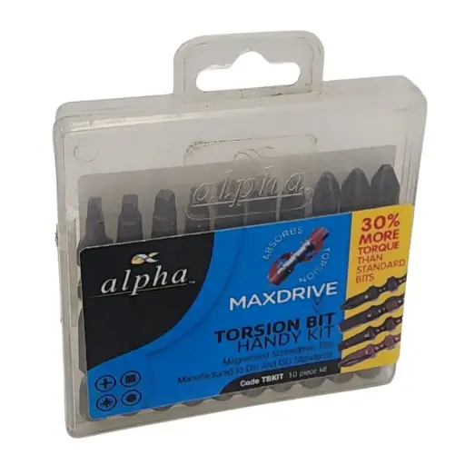 [104606] ALPHA Torsion Bit Handy Kit (10 piece)