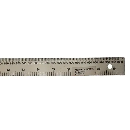 [2] PROMARK 1 METRE STICK WOOD RULE