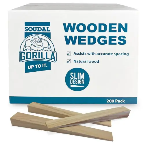 [11505] SOUDAL Gorilla Fox Wooden Wedges 200 Pack