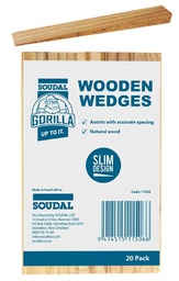 [11506] HOLDFAST Gorilla Fox Wooden Wedges 20 Pack