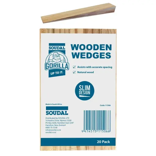 [11506] SOUDAL Gorilla Fox Wooden Wedges | 20 Pack
