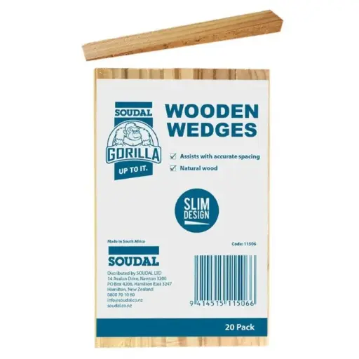 [11506] SOUDAL Gorilla Fox Wooden Wedges 20 Pack